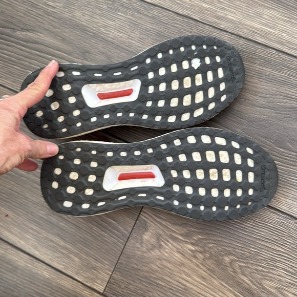 Stella McCartney x Adidas Red/Grey Knit Ultra Boost Sneakers - Picture 10 of 13